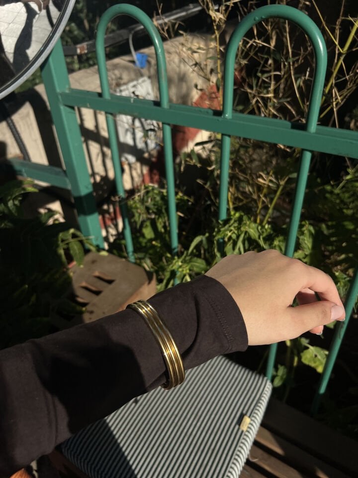 3'lü Gold İthal Çelik Bilezik