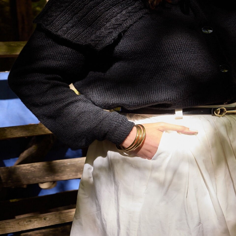 3'lü Gold İthal Çelik Bilezik