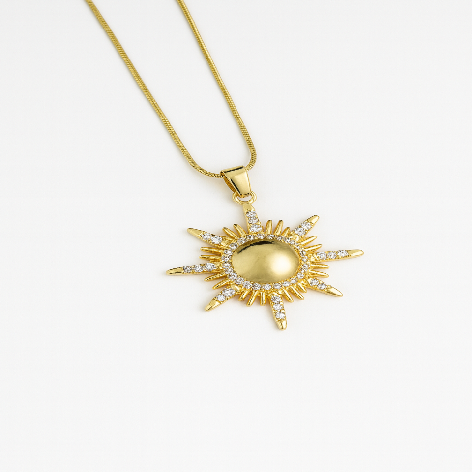 Güneş Çelik Kolye