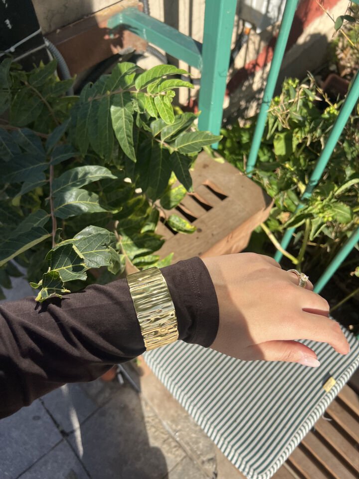 Hera Çelik Gold Kelepçe