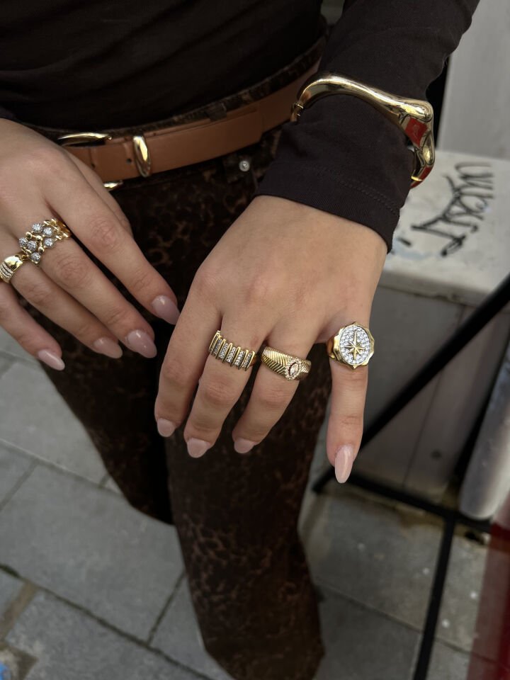 Jess Çelik Ayarlanabilir Yüzük