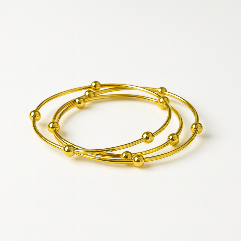 Top Detaylı 3'lü Bilezik