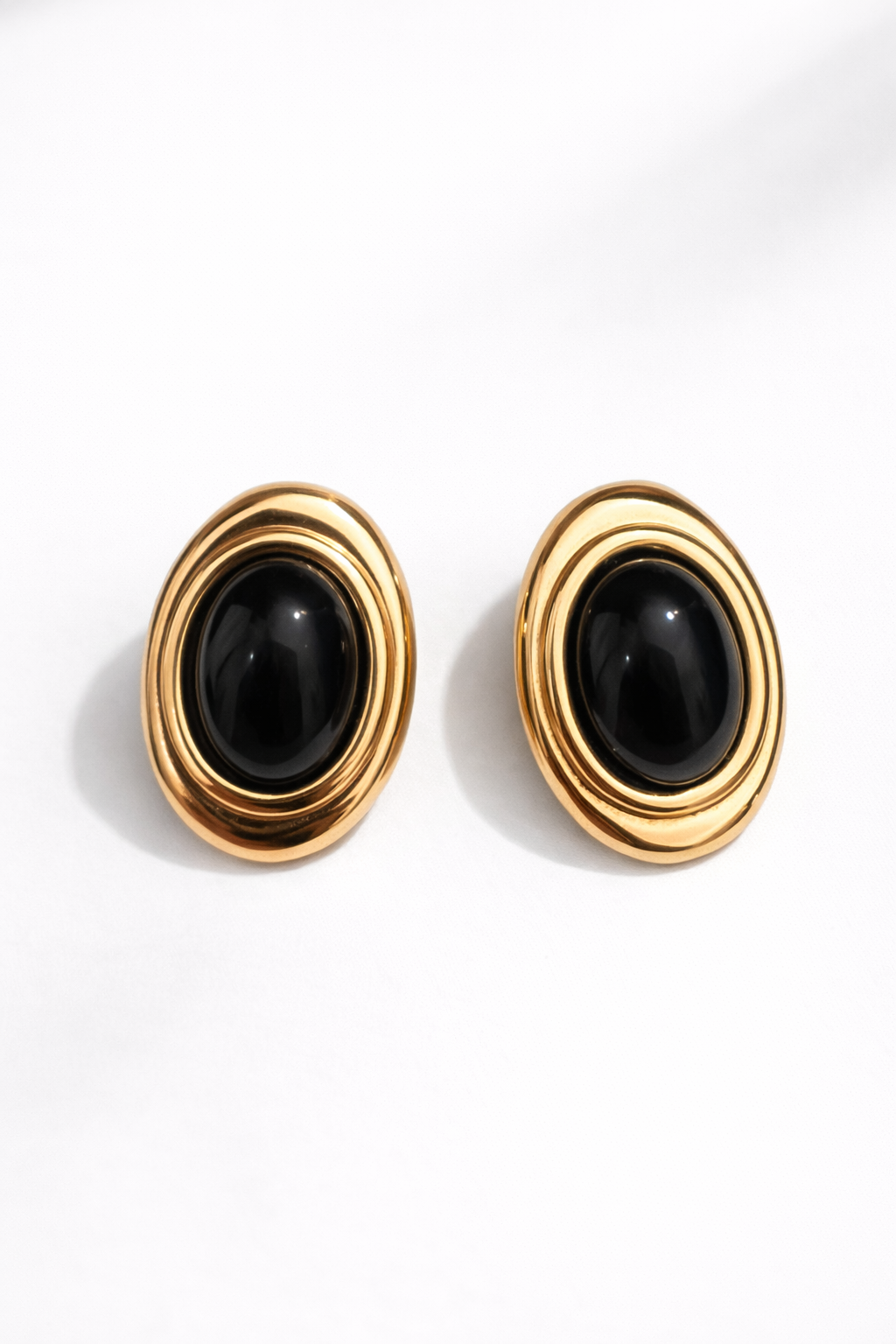 Siyah Gold Modern Küpe