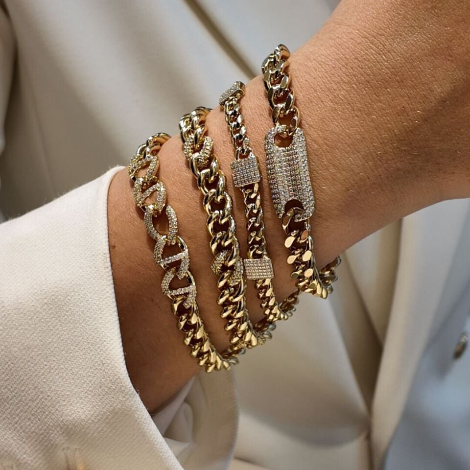 Kare Taş Detay Gurmet Bileklik