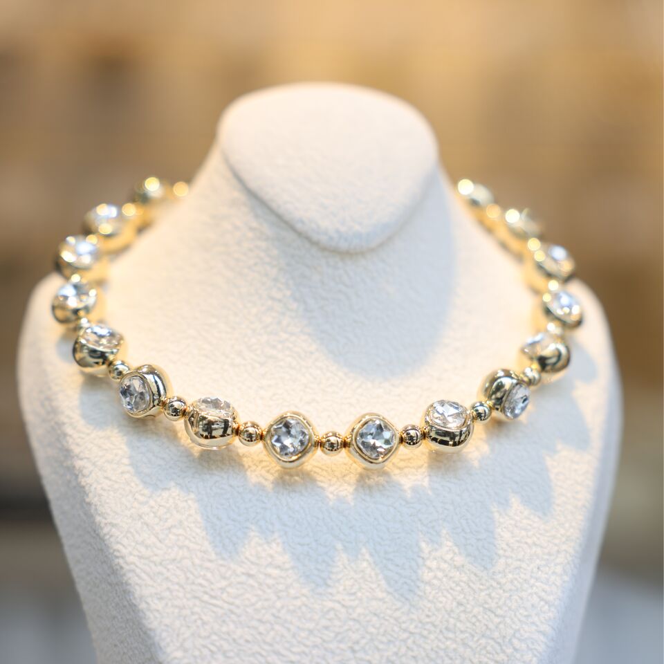 Taş Detaylı Choker Kolye