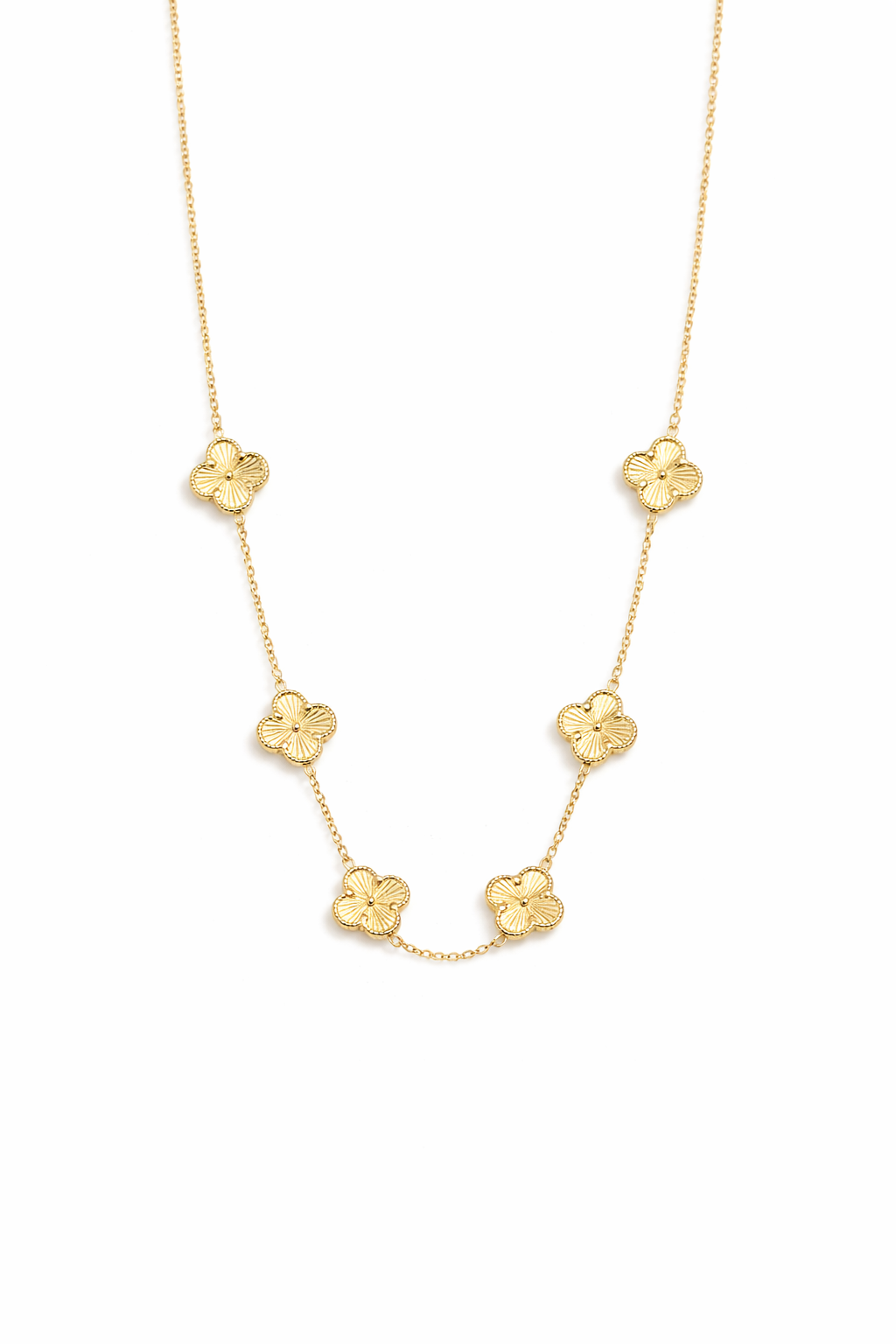 14 K Kuyumcu İşçiliği  Yonca Kolye