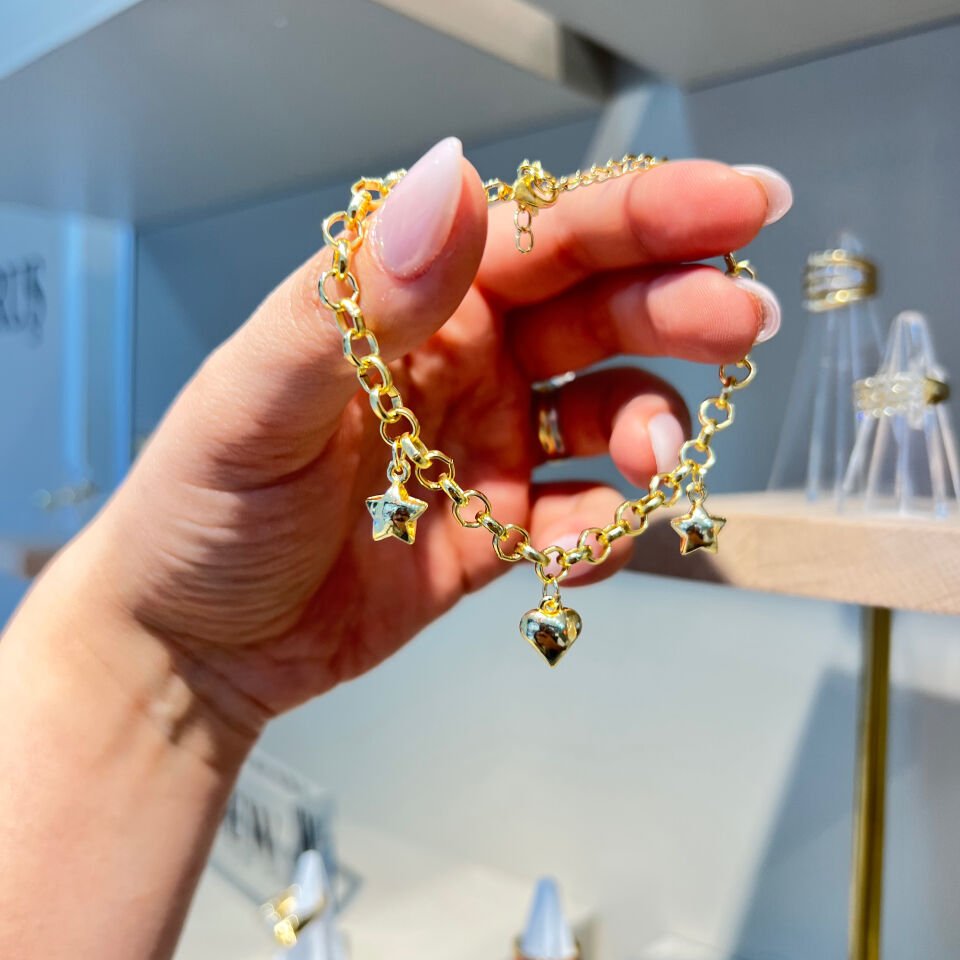 14 K Rengi Doç Klasik Şans Bileklik