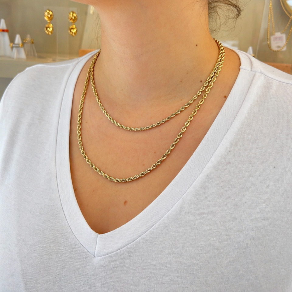 Myra Burgu Halat 14 K Altın İşçiliği  Zincir 2 Boy