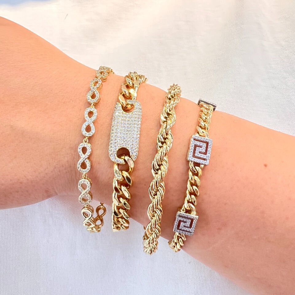 Myra 14 K Altın İşçiliği Golden Aura Bileklik Modelleri